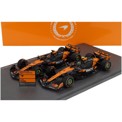SPARK MODEL McLAREN SET F1 CHAMPION BOARD WINNER CONSTRUCTOR SEASON 2025 2X MCL39 TEAM MCLAREN N 4 WORLD CHAMPION SEASON LANDO