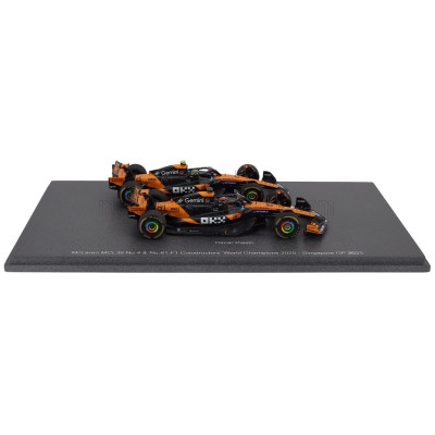 SPARK MODEL McLAREN SET F1 CHAMPION BOARD WINNER CONSTRUCTOR SEASON 2025 2X MCL39 TEAM MCLAREN N 4 WORLD CHAMPION SEASON LANDO