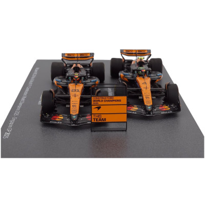 SPARK MODEL McLAREN SET F1 CHAMPION BOARD WINNER CONSTRUCTOR SEASON 2025 2X MCL39 TEAM MCLAREN N 4 WORLD CHAMPION SEASON LANDO