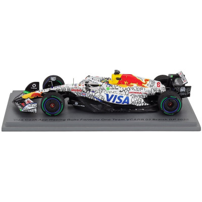 SPARK MODEL RACING BULLS F1 VCARB-02 TEAM VISA CASH APP N 6 SILVERSTONE BRITISH GP 2025 ISACK HADJAR - WHITE BLACK 1/43