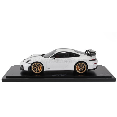 SPARK MODEL PORSCHE 911 992-2 GT3 COUPE 2024 - CON VETRINA - WITH SHOWCASE - WHITE 1/18