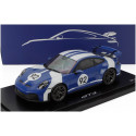 SPARK MODEL PORSCHE 911 992-2 GT3 N 92 COUPE VELOCITY DESIGN 2025 - CON VETRINA - WITH SHOWCASE - BLUE WHITE 1/18