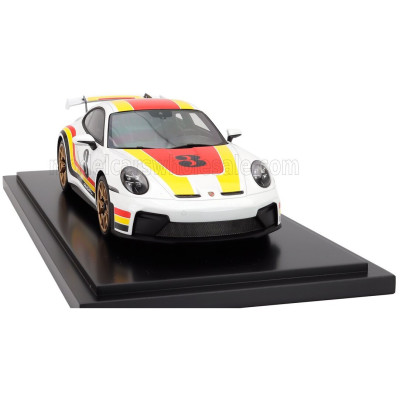 SPARK MODEL PORSCHE 911 992-2 GT3 N 3 COUPE ANDIAL DESIGN 2025 - CON VETRINA - WITH SHOWCASE - WHITE 1/18