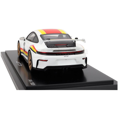 SPARK MODEL PORSCHE 911 992-2 GT3 N 3 COUPE ANDIAL DESIGN 2025 - CON VETRINA - WITH SHOWCASE - WHITE 1/18