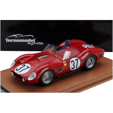 TECNOMODEL FERRARI DINO 196S 1984cc V6 SPIDER N 37 12h SEBRING 1961 WILLIAM HELBURN - SKIP HUDSON - JOHN FULP - RED 1/18