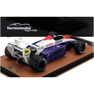 TECNOMODEL TOLEMAN F1 TG184 HART TURBO N 20 USA GP 1984 JOHNNY CECOTTO - BLUE WHITE RED 1/18
