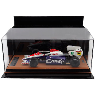 TECNOMODEL TOLEMAN F1 TG184 HART TURBO N 20 PRACTICE ITALY GP 1984 PIERLUIGI MARTINI - BLUE WHITE RED 1/18
