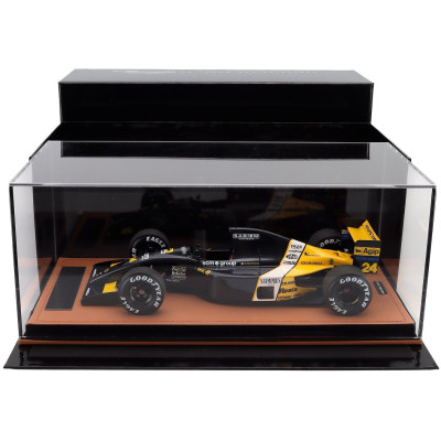 TECNOMODEL MINARDI F1 M191 FORD N 24 SPA FRANCORCHAMPS GP 1991 GIANNI MORBIDELLI - BLACK YELLOW WHITE 1/18