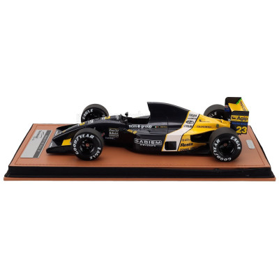 TECNOMODEL MINARDI F1 M191 FORD N 23 MONACO GP 1991 PIERLUIGI MARTINI - BLACK YELLOW WHITE 1/18