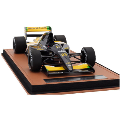 TECNOMODEL MINARDI F1 M191 FORD N 23 MONACO GP 1991 PIERLUIGI MARTINI - BLACK YELLOW WHITE 1/18