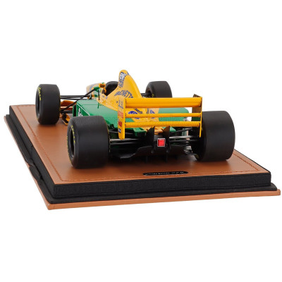 TECNOMODEL BENETTON F1 B193 TEAM BENETTON FORD N 0 TEST BARCELLONA 1993 MICHELE ALBORETO - YELLOW GREEN BLUE 1/18