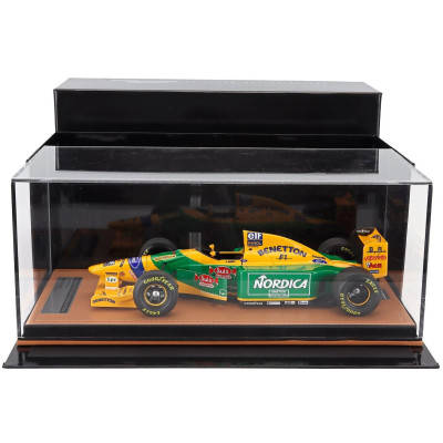 TECNOMODEL BENETTON F1 B193 TEAM BENETTON FORD N 0 TEST BARCELLONA 1993 MICHELE ALBORETO - YELLOW GREEN BLUE 1/18