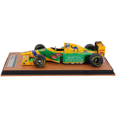 TECNOMODEL BENETTON F1 B193 TEAM BENETTON FORD N 6 3rd DONINGTON PARK BRITISH GP WITH RAIN TIRES 1993 RICCARDO PATRESE - YELLOW
