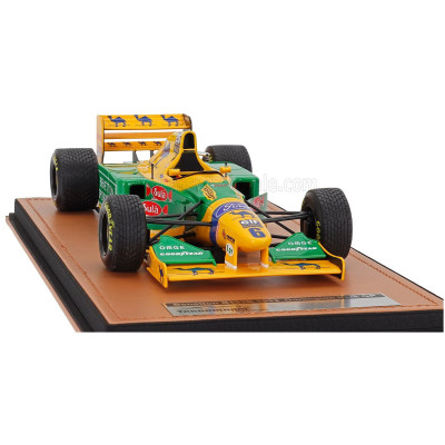 TECNOMODEL BENETTON F1 B193 TEAM BENETTON FORD N 6 3rd DONINGTON PARK BRITISH GP WITH RAIN TIRES 1993 RICCARDO PATRESE - YELLOW