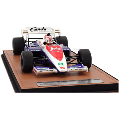 TECNOMODEL TOLEMAN F1 TG184 HART TURBO N 20 PRACTICE ITALY GP (with pilot figure) 1984 PIERLUIGI MARTINI - BLUE WHITE RED 1/18
