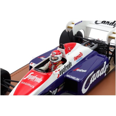 TECNOMODEL TOLEMAN F1 TG184 HART TURBO N 20 PRACTICE ITALY GP (with pilot figure) 1984 PIERLUIGI MARTINI - BLUE WHITE RED 1/18