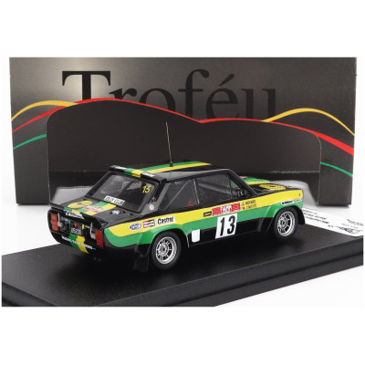 TROFEU FIAT 131 ABARTH (night version) N 13 RALLY VALLE D'AOSTA 1980 M.CINOTTO - G.NOVARO - BLACK YELLOW GREEN 1/43