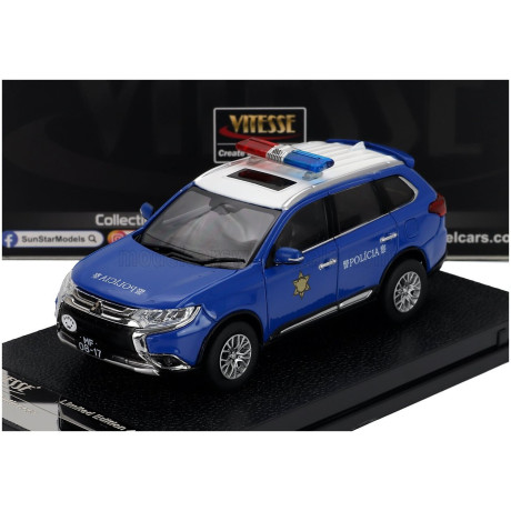 VITESSE MITSUBISHI OUTLANDER MACAU POLICE 2019 - BLUE 1/43