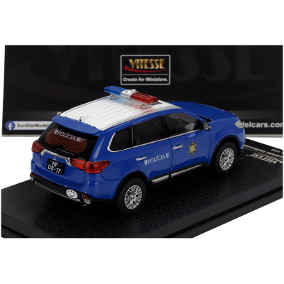 VITESSE MITSUBISHI OUTLANDER MACAU POLICE 2019 - BLUE 1/43