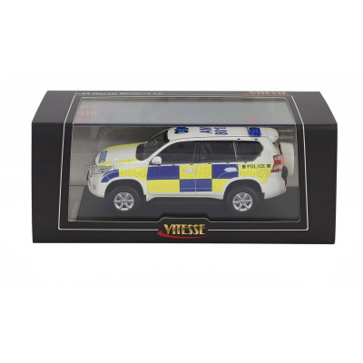 VITESSE TOYOTA LAND CRUISER PRADO HONG KONG TRAFFIC NEW TERRITORIES SOUTH POLICE 2015 - WHITE BLUE YELLOW 1/43