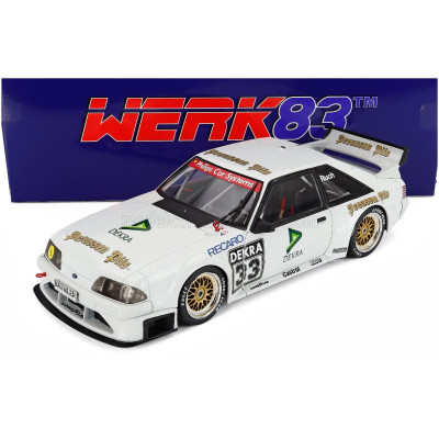 WERK83 FORD USA MUSTANG 5.0 GT TEAM RUCH MOTORSPORT N 33 DTM 1993 GERD RUCH - WHITE 1/18