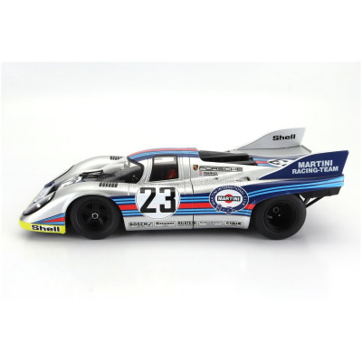 WERK83 PORSCHE 917K 4.9L TEAM MARTINI RACING N 23 1000km SPA 1971 HELMUT MARKO - GIJS VAN LENNEP - SILVER RED BLUE YELLOW 1/18