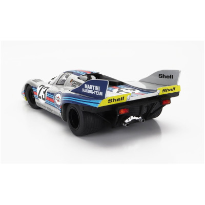 WERK83 PORSCHE 917K 4.9L TEAM MARTINI RACING N 23 1000km SPA 1971 HELMUT MARKO - GIJS VAN LENNEP - SILVER RED BLUE YELLOW 1/18