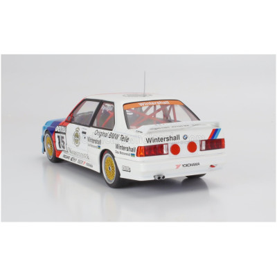 WERK83 BMW 3-SERIES M3 (E30) TEAM SCHNITZER WARSTEINER N 15 WINNER DTM SEASON 1989 ROBERTO RAVAGLIA - WHITE RED BLUE 1/18