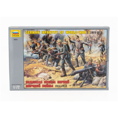 ZVEZDA FIGURES SOLDIER GERMAN INFANTRY OF WORLD WAR I 1/72