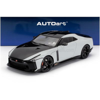 AUTOART NISSAN GT-R50 AZ ITALDESIGN-TŐL 2021 - FEHÉR METÁL FEKETE 1/18