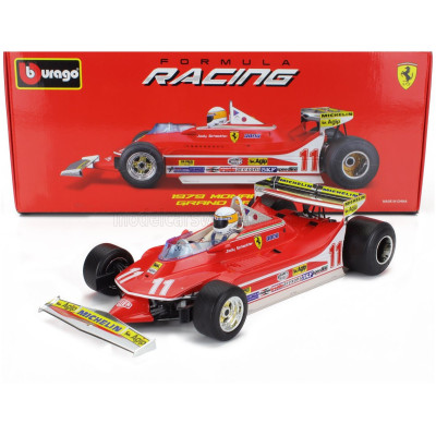 BURAGO FERRARI F1 312T4 RÖVID FAROKÚ N 11 A MONACO GP GYŐZTESE, JODY SCHECK
