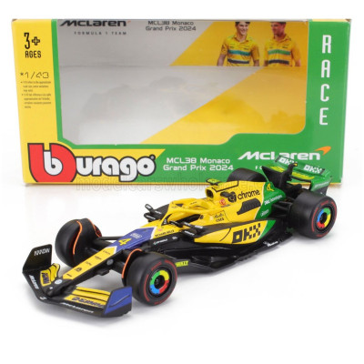 BURAGO McLaren F1 MCL38 TEAM MCLAREN N 4 4. MONACO GP (SENNA 30. A