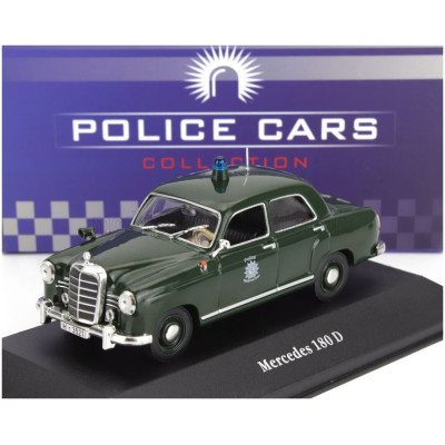 EDICOLA MERCEDES BENZ 180D POLIZEI 1953 - SÖTÉTZÖLD 1/43