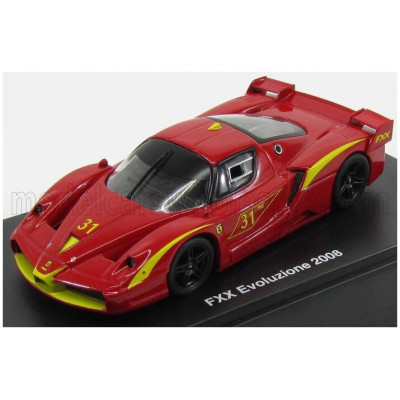 EDICOLA FERRARI FXX EVOLUZIONE N 31 RACING 2007 - PIROS SÁRGA 1/43