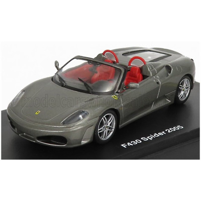 EDICOLA FERRARI F430 SPIDER 2005 - SZÜRKE MET 1/43