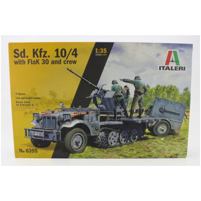 ITALERI TRUCK SD.KFZ. 10/4 FLAK 30-cal és legénységgel, katonai 1945 1/35