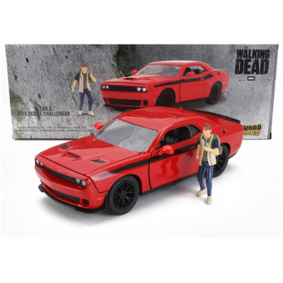 JADA DODGE CHALLENGER A WALKING DEAD GLENN FIGURÁJÁVAL 2015 - PIROS FEKETE