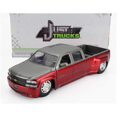 JADA CHEVROLET SILVERADO PICK-UP DUALLY 1999 - PIROS EZÜST 1/24