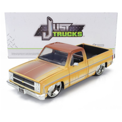 JADA CHEVROLET C-10 PICK-UP CUSTOM 1985 - 2 TÓNUSÚ KRÉMBARNA 1/24