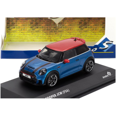 SOLIDO MINI COOPER JOHN WORKS JCW F56 2023 - KÉKPIROS 1/43