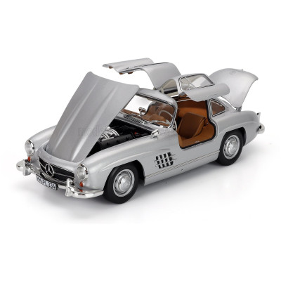 NOREV MERCEDES BENZ SL-CLASS 300SL COUPE GULLWING (W198) 1954 - SILVER 1/18
