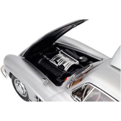NOREV MERCEDES BENZ SL-CLASS 300SL COUPE GULLWING (W198) 1954 - SILVER 1/18