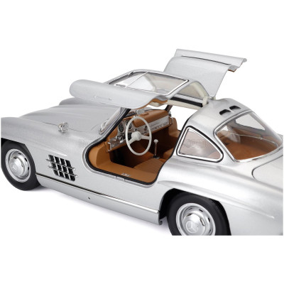 NOREV MERCEDES BENZ SL-CLASS 300SL COUPE GULLWING (W198) 1954 - SILVER 1/18