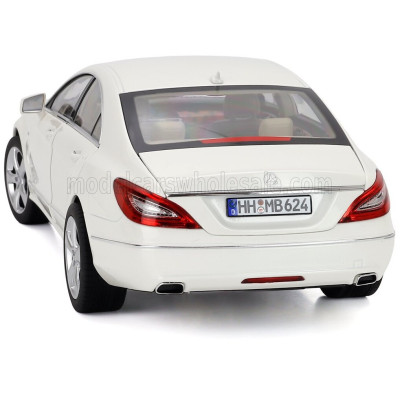 NOREV MERCEDES BENZ CLS-CLASS COUPE 2011 - BRILLIANT WHITE MET 1/18