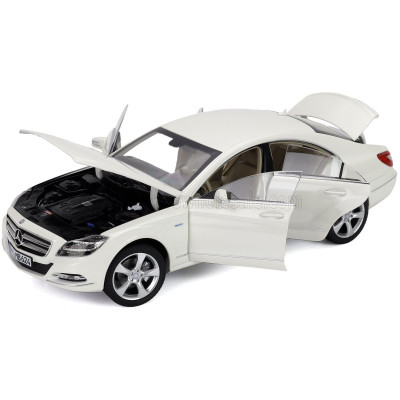 NOREV MERCEDES BENZ CLS-CLASS COUPE 2011 - BRILLIANT WHITE MET 1/18