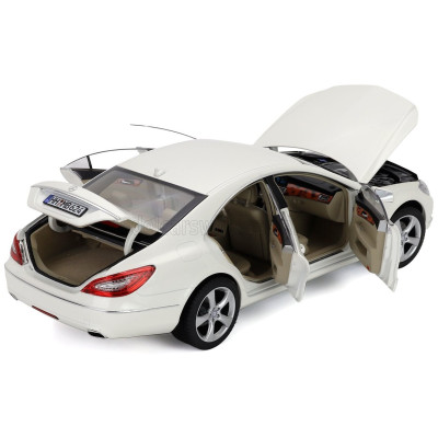 NOREV MERCEDES BENZ CLS-CLASS COUPE 2011 - BRILLIANT WHITE MET 1/18
