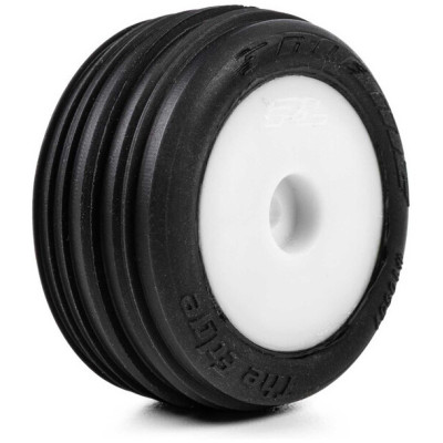Pro-Line kolo s pneu Edge přední / Step Pin zadní, disk bílý, Hex 7mm (4): Losi Micro-T