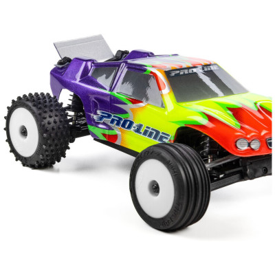 Pro-Line kolo s pneu Edge přední / Step Pin zadní, disk bílý, Hex 7mm (4): Losi Micro-T