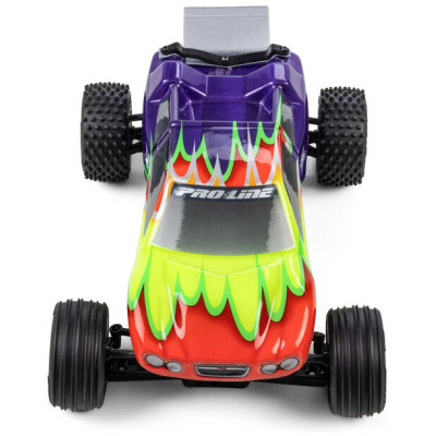 Pro-Line kolo s pneu Edge přední / Step Pin zadní, disk bílý, Hex 7mm (4): Losi Micro-T