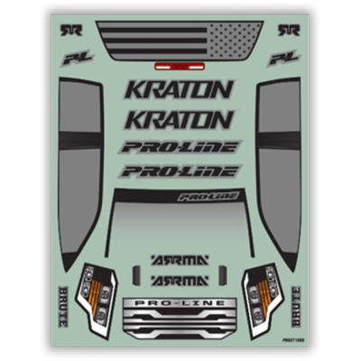 Pro-Line karosérie 1:8 Brute bezsponková nenabarvená: Arrma Kraton 6S
